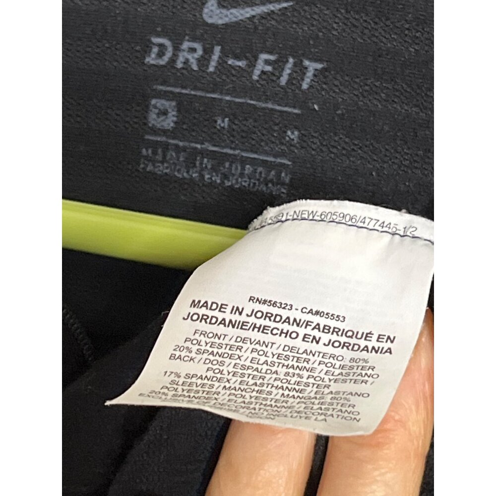 Nike Pro DriFIT Half Zip Shirt Athletic Sportswear Fitness Workout Black Women M - Picture 2 of 8